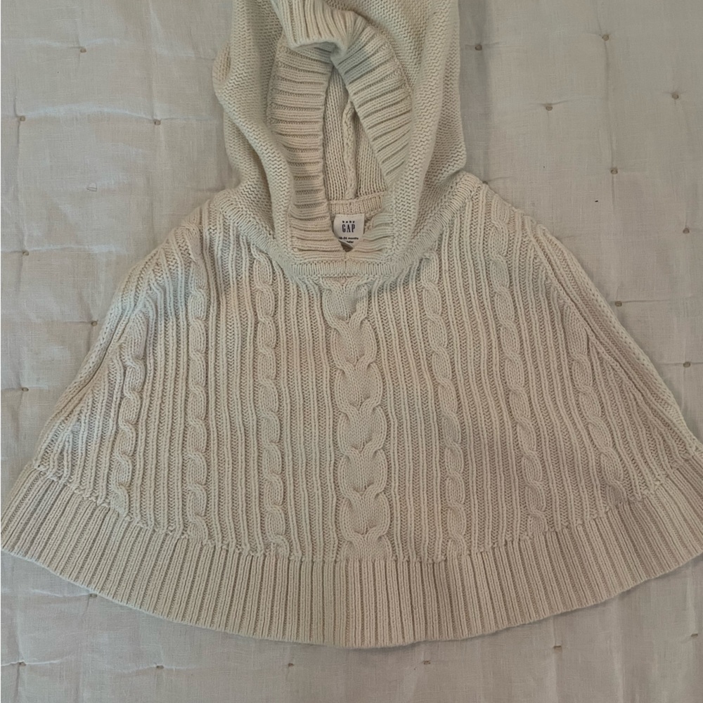 Ivory knit cape